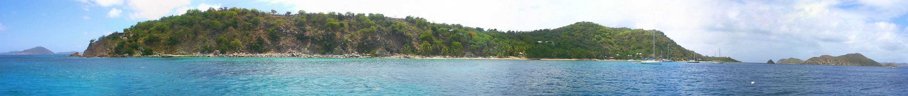 Panorama of Cooper Island Manchioneel
Bay