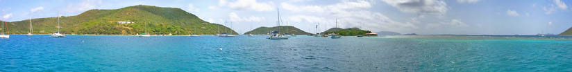 Marina Cay Panorama - click for larger view.