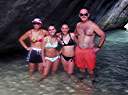 Sara, Tannah, Taylor, and Frank at the Baths