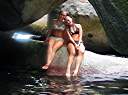 Tannah and Taylor at the Baths