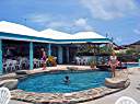 Dipping in the pool at the Top of the Baths Restaurant