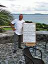Davide and his menu board for the day