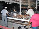 Dinner preparation at the Anegada Reef Hotel