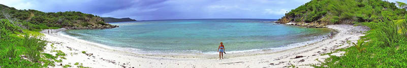 Panorama of North Side of Davide's Beach