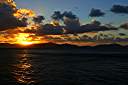 Sunset over Tortola (from Cooper Island).