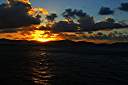 Sunset over Tortola (from Cooper Island).
