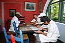 Taste of the Caribbean Competition
Fundraising / Chef's Practice Dinner
Brandywine Bay Restaurant

The team at work in the planning phase.
