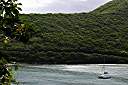 Cat Tales moored in Brandywine Bay.