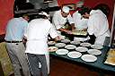 Plating the appetizer