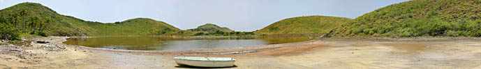 Panorama of Salt Island Salt Pond