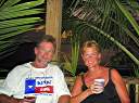 Walker and Nancy - sunset at Myett's on Old Year's Night.