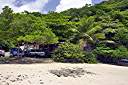 View of Nicole's from the beach.