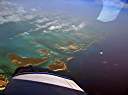Flying up the Exumas.