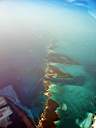 Flying up the Exumas.
