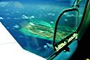Approaching Grand Turk -- last land before the hop to Rafael Hernandez airport at Aguadilla, Puerto Rico.
