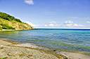 Panorama of west end of Money Bay, Norman Island.