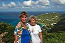 Nancy with her sister Linda.