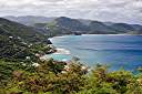 View of Carrot Bay to Long Bay from Windy Hill.
