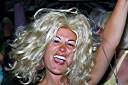 Party at Potter's. We met a group of people earlier at Neptune's that had a bag of wigs. We spent the night partying with them - swapping wigs after every dance.