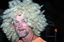 Party at Potter's. We met a group of people earlier at Neptune's that had a bag of wigs. We spent the night partying with them - swapping wigs after every dance.