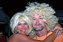 Party at Potter's. We met a group of people earlier at Neptune's that had a bag of wigs. We spent the night partying with them - swapping wigs after every dance.