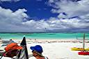 Kiteboarding at Cow Wreck.