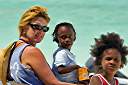 Auntie Nancy with Ebony and Trayesha.