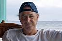 Sunday lunch at Pusser's Marina Cay with Davide and Cele.