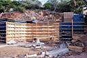 Wali Nikiti construction site - cistern casting underway.