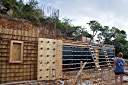 Wali Nikiti construction site - cistern casting underway.