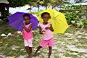 Ebony and Shayna on a rainy day.