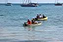 Dark and Stormy lay day activities at Neptune's Treasure: dinghy races.