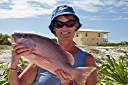 Nancy with snapper.