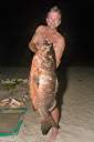 Holy snapper! Walker caught this fifty pound dogtooth snapper while sitting in Hidden Treasure's front yard!