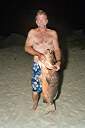 Holy snapper! Walker caught this fifty pound dogtooth snapper while sitting in Hidden Treasure's front yard!