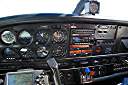 The flight deck at 9,000 feet.