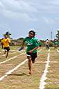 Spring Sports Day at Anegada's Claudia Creque Education Center.
Lakesha destroying the competition in her relay - barefoot.