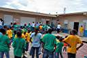Awards ceremony at Claudia Creque Education Center for Spring Sports Day.
