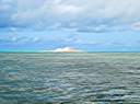 Conch shell mound at east end.
