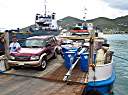Loading the Isabel V at Port Purcell