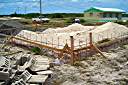 Foundation footers ready to be cast.
