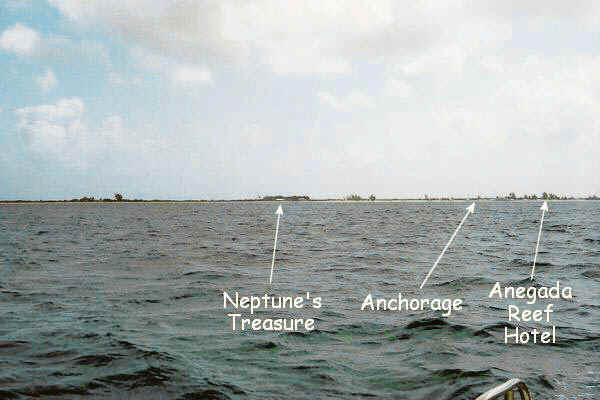 Traveling up the channel to the anchorage