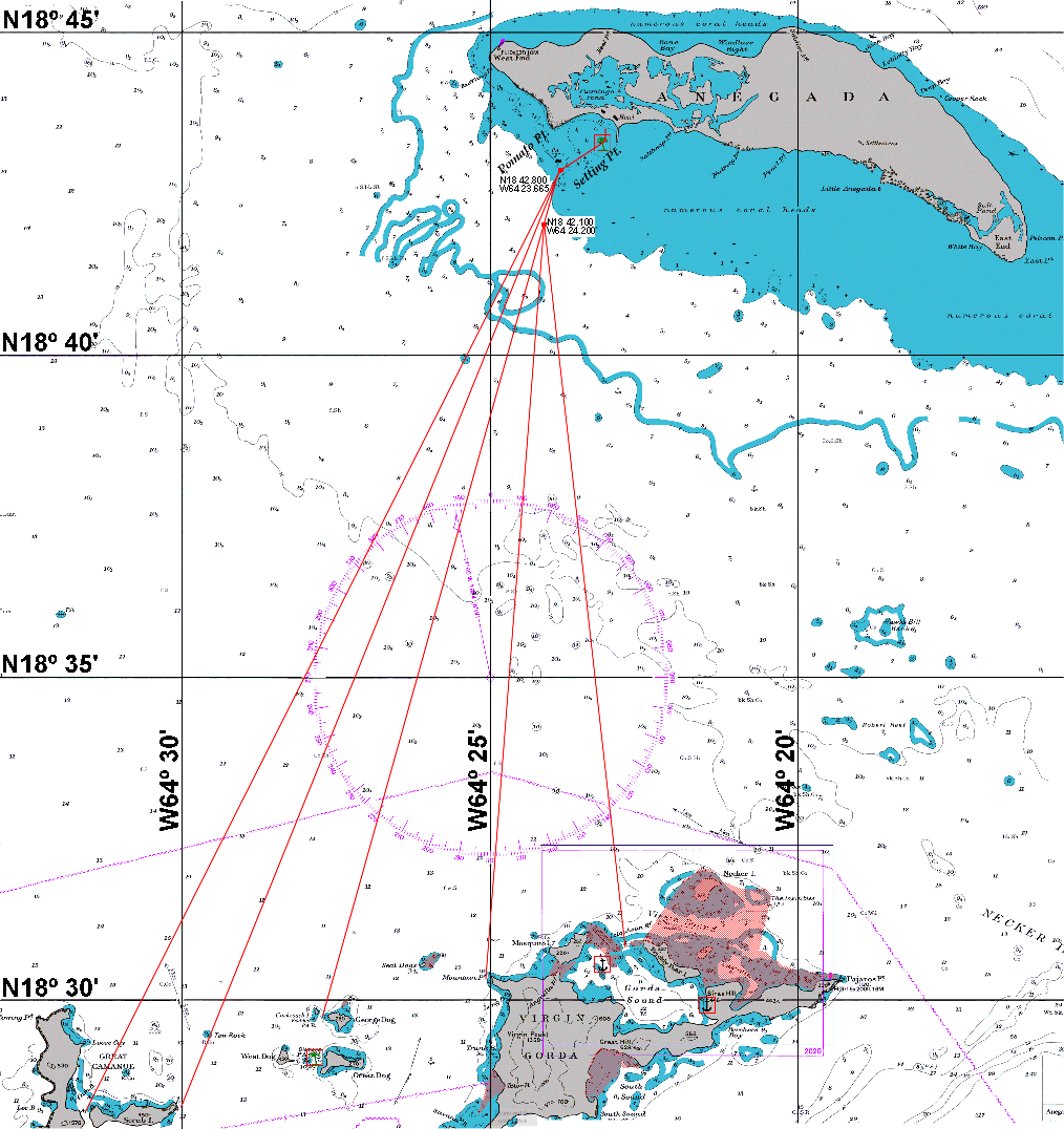 Chart to Anegada