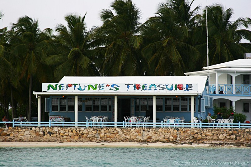 Neptune's Treasure. Vernon Soares and Foxy are at the table.