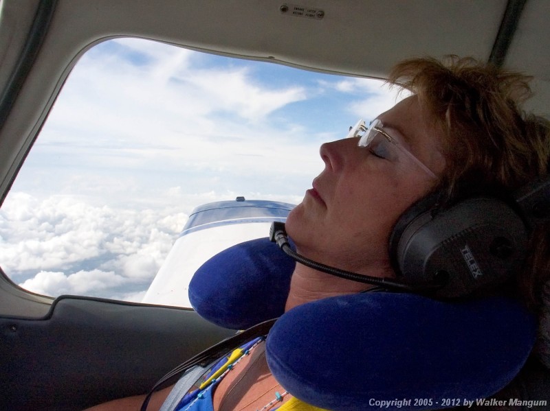 Nancy enjoying the trip to Florida.