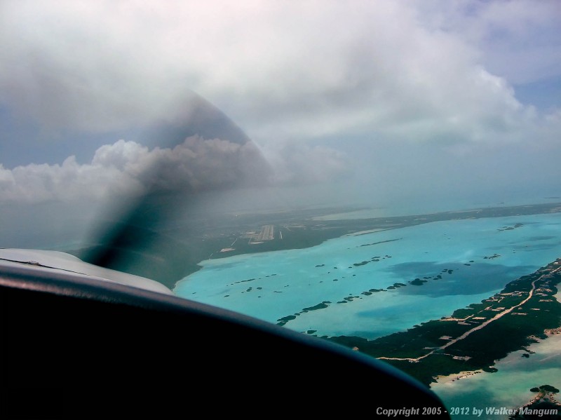 Final for runway 10 at Providenciales, Caicos.