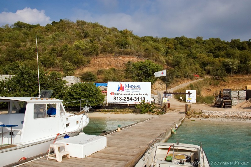 The old site of Donovan's Reef Restaurant on Scrub Island - now the center of the Mainsail development.