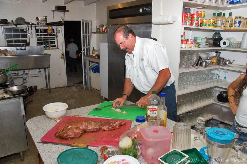 Chef Carlos at work.