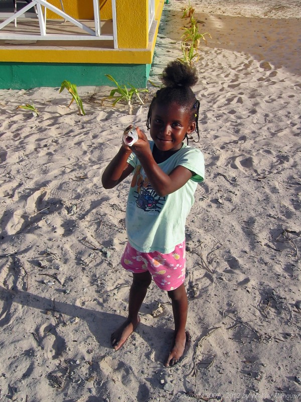 Trayesha with a fish.