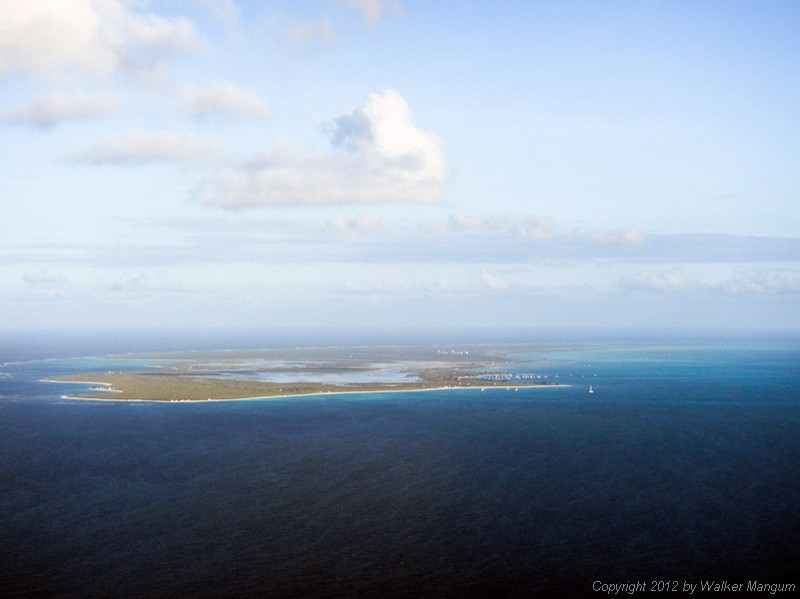 Approaching Anegada from the west
